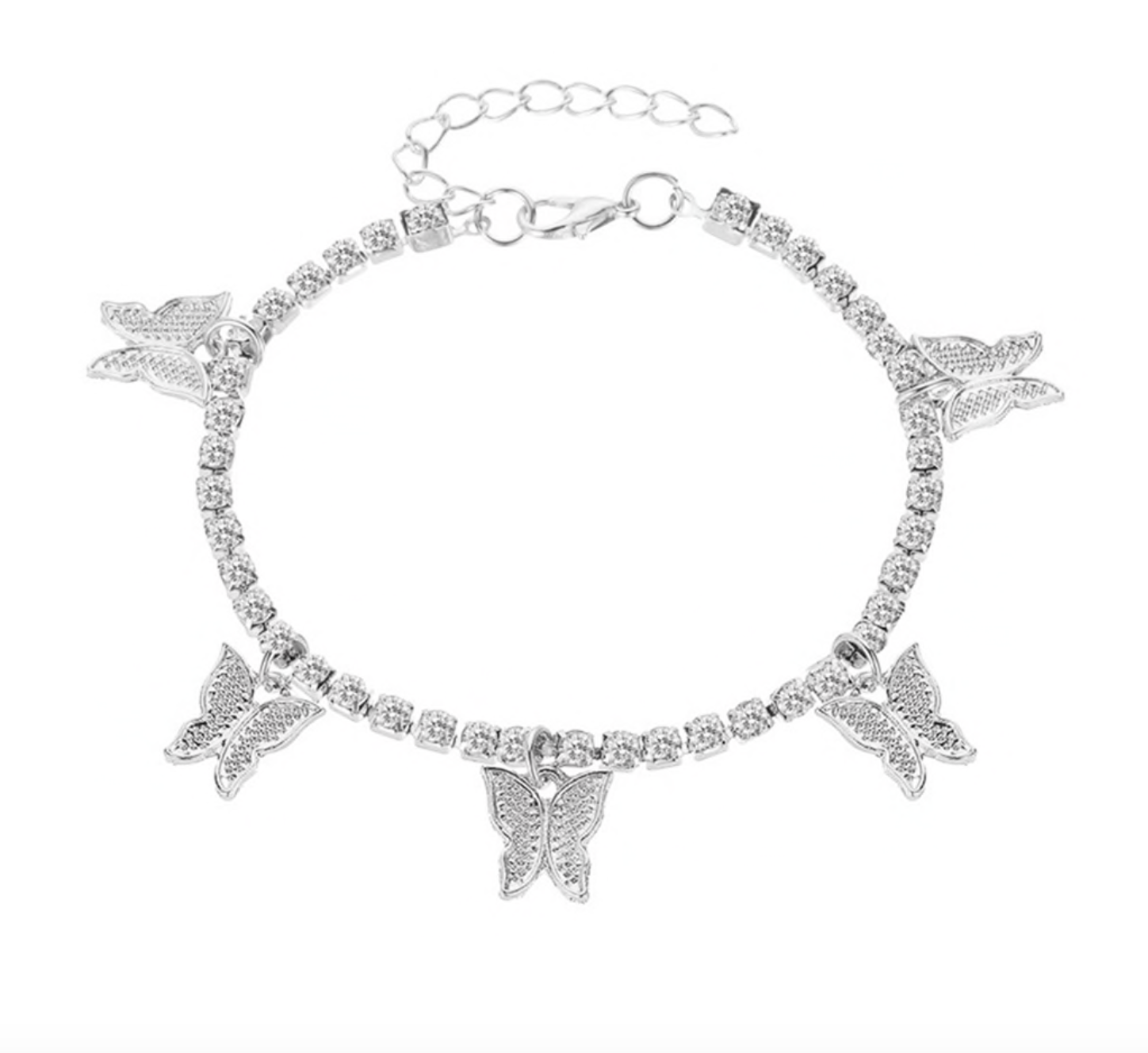 Butterfly Tennis Anklet