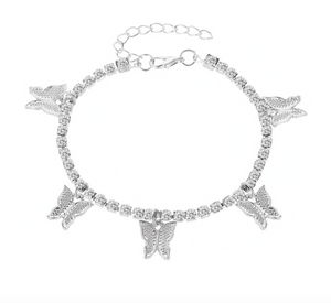 Butterfly Tennis Anklet