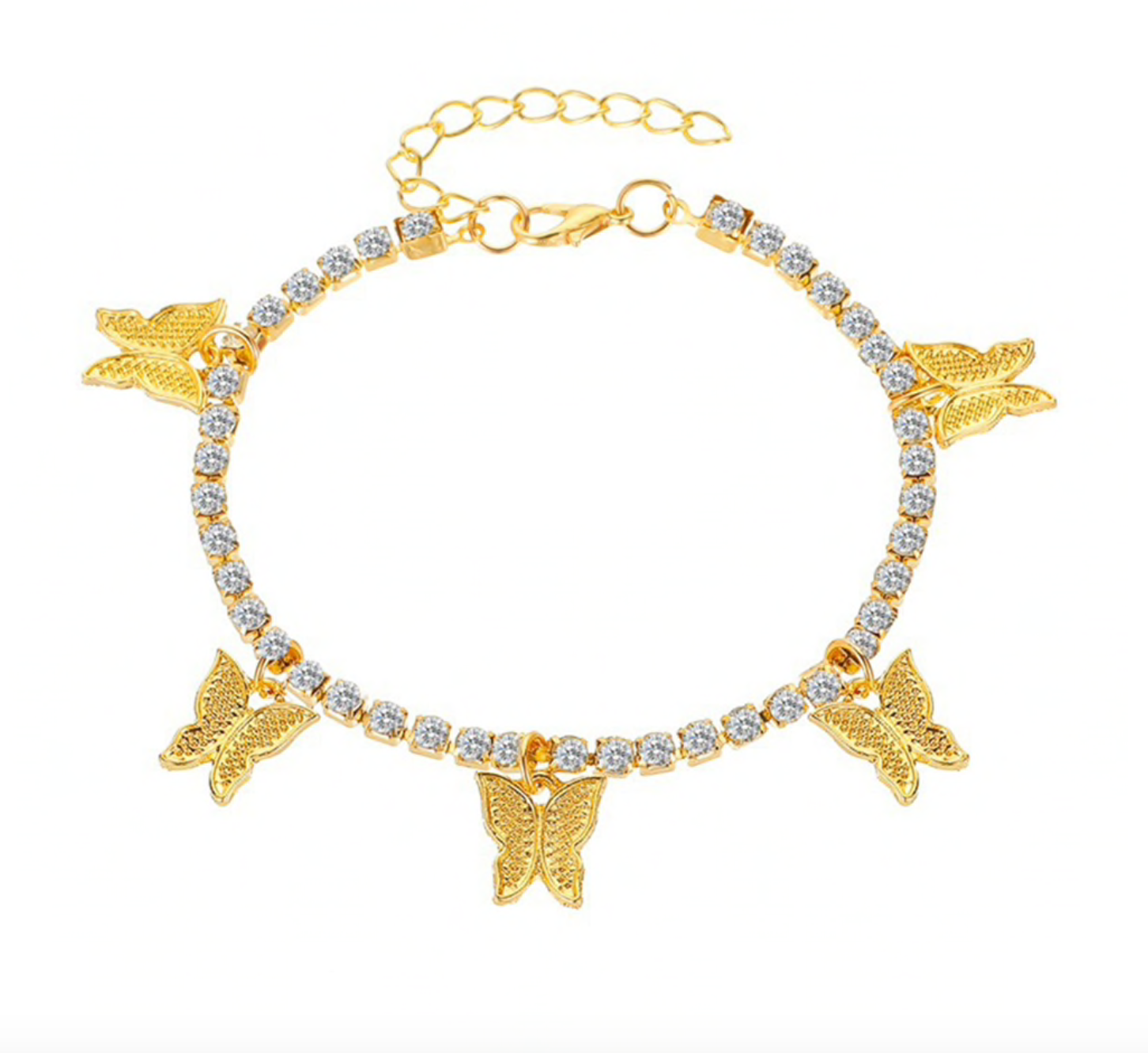 Butterfly Tennis Anklet