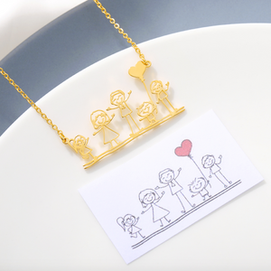 Children's Drawing Necklace