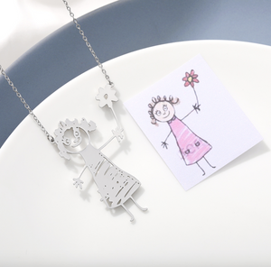 Children's Drawing Necklace