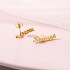 Personalized Stud Earrings