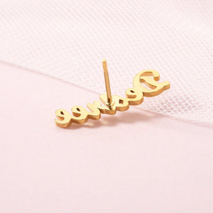 Personalized Stud Earrings