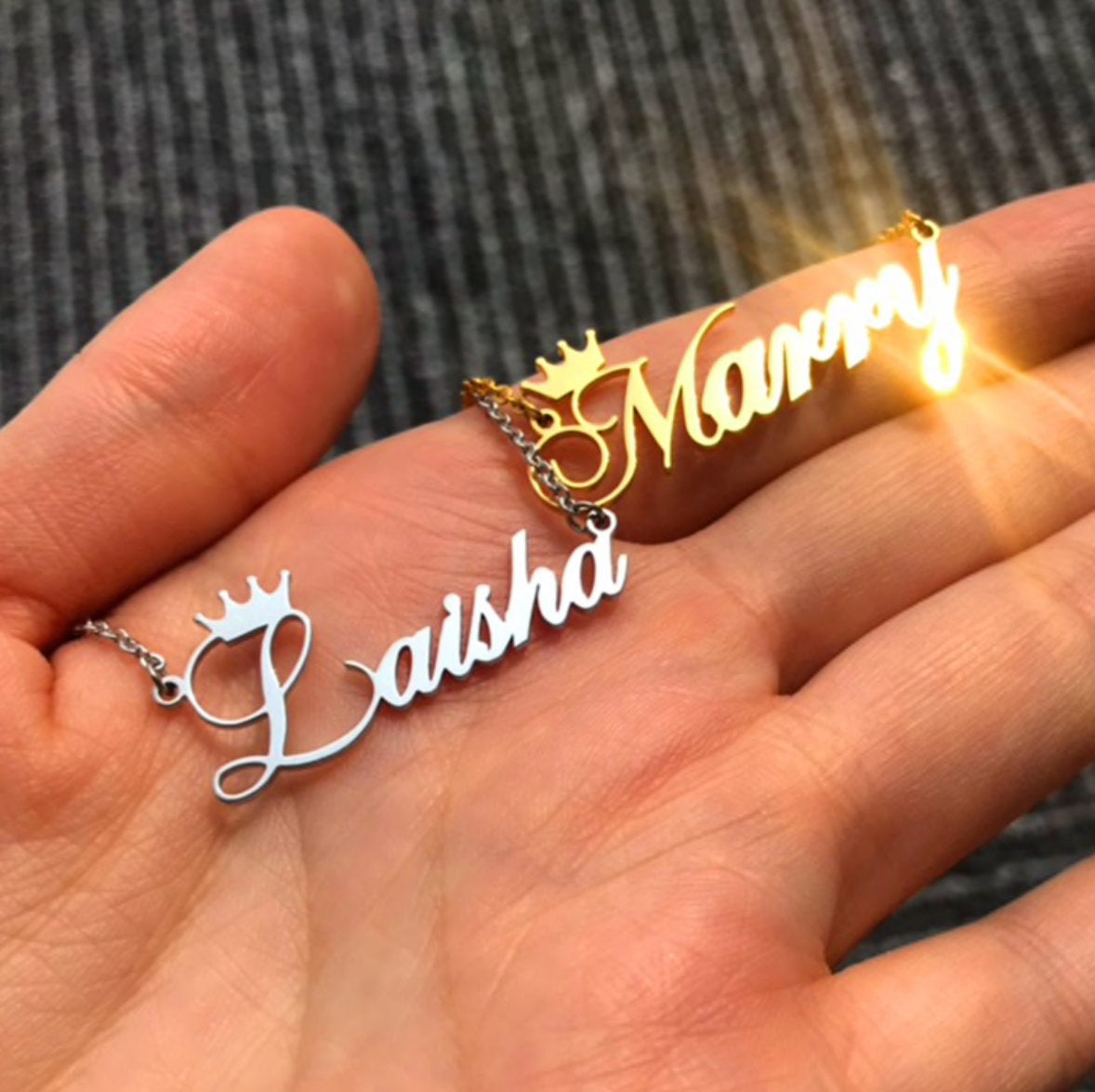 Personalized Crown Necklace