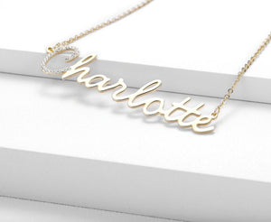 Personalized Necklace with Crystal Letter